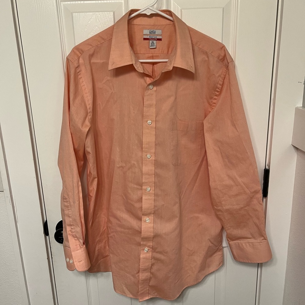Mens pink dress shirt